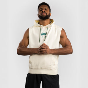 Sudadera sin mangas Venum Sparring con capucha de vainilla